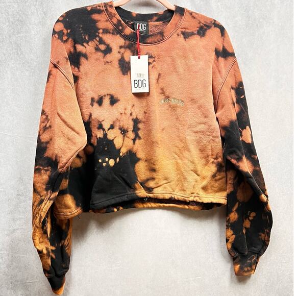 BGD Urban Outfitters Bubble Hem Oversized Sweatshirt Tie Dye Size M $54 - Picture 2 of 8